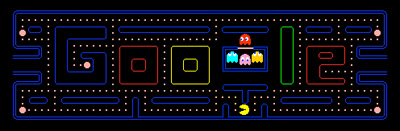 PAC-MAN's 30th Birthday! Doodle with PAC-MAN & Copyright 1980 NAMCO BANDAI Games Inc.