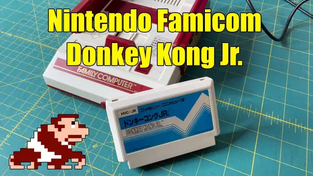 Donkey Kong Jr Famicom Gameplay (1983) - Nintendo Arcade Classic