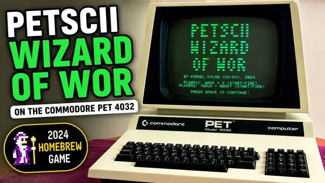Commodore PET 4032 PETSCII Wizard Of Wor Game