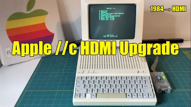 Apple IIc (1984) HDMI & VGA Upgrade with TangyPack FPGA